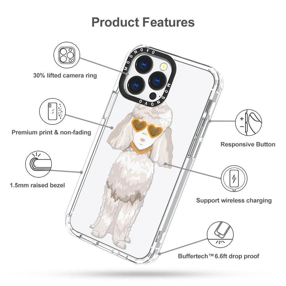 Poodle Phone Case - iPhone 13 Pro Case - MOSNOVO