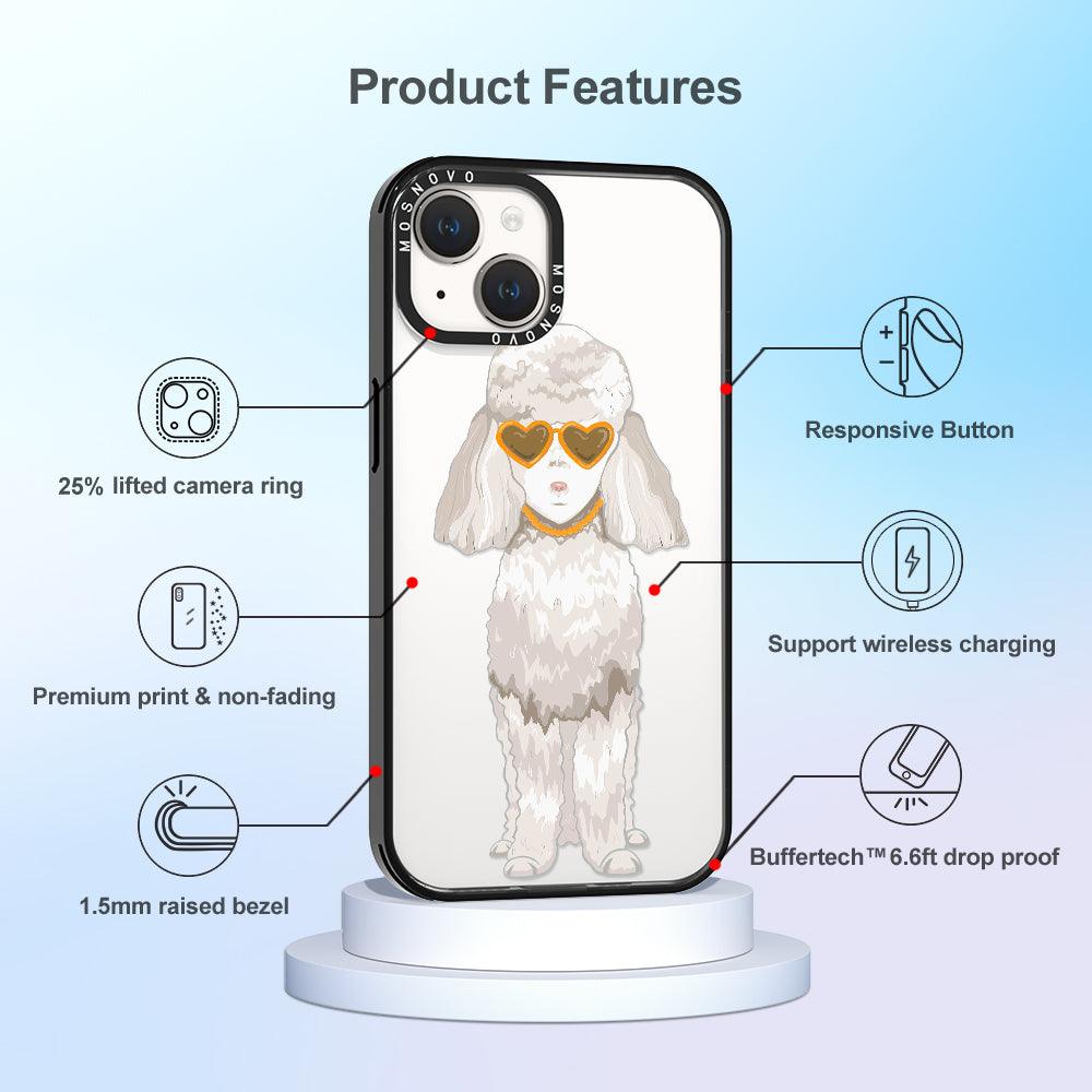 Poodle Phone Case - iPhone 14 Plus Case - MOSNOVO