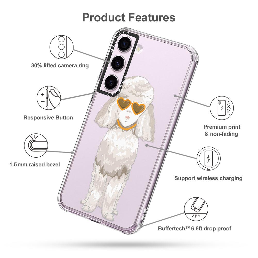 Elegant Poodle Phone Case - Samsung Galaxy S23 Plus Case - MOSNOVO