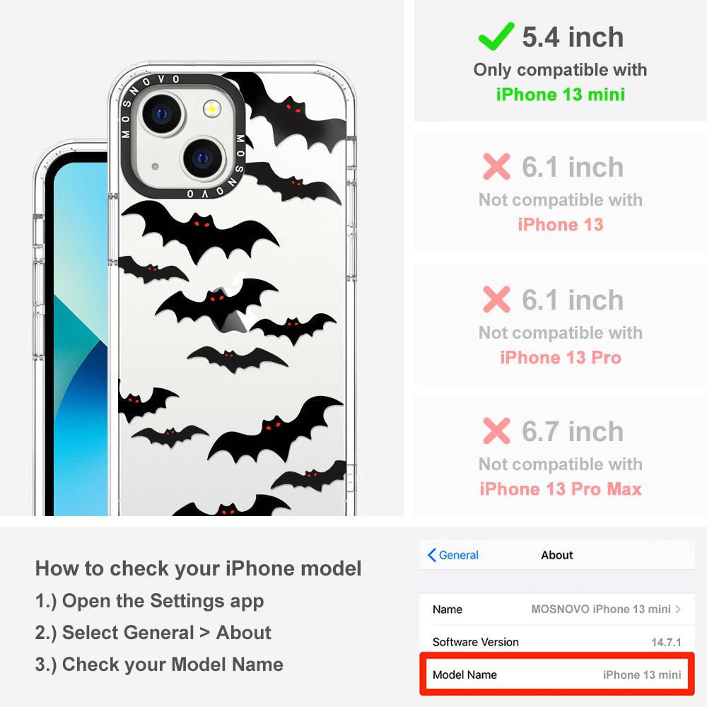 Evil Bat Phone Case - iPhone 13 Mini Case - MOSNOVO