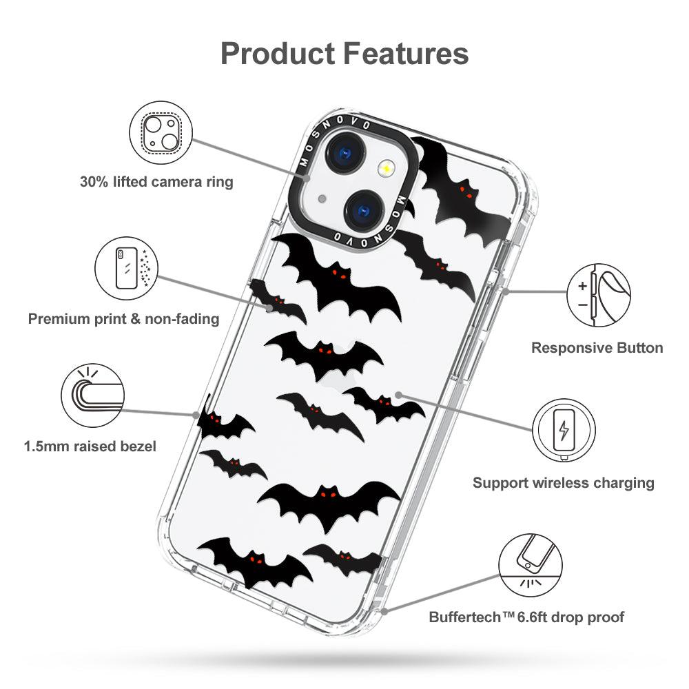 Evil Bat Phone Case - iPhone 13 Mini Case - MOSNOVO