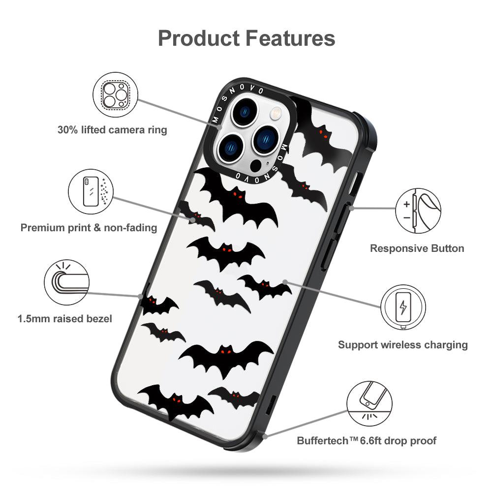 Evil Bat Phone Case - iPhone 13 Pro Case - MOSNOVO