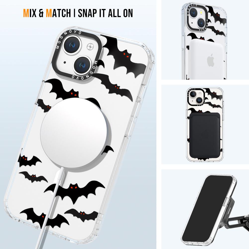 Evil Bat Phone Case - iPhone 14 Plus Case - MOSNOVO