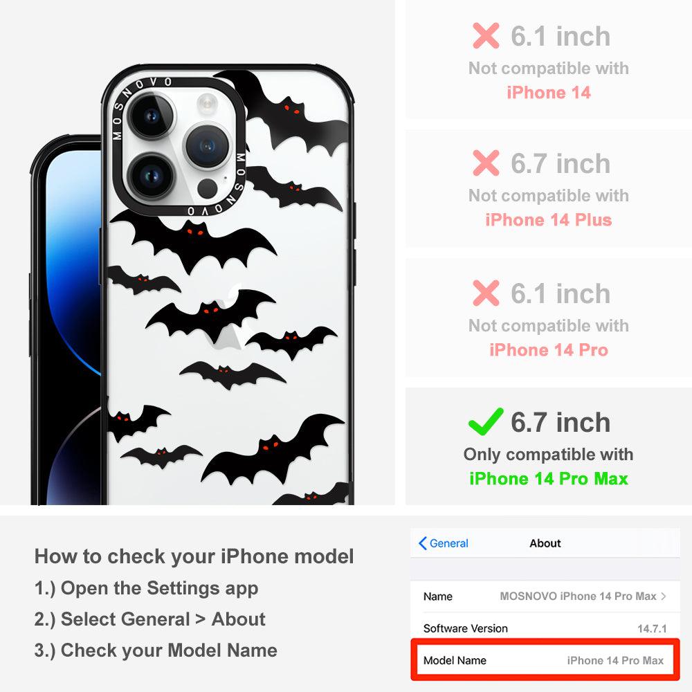 Evil Bat Phone Case - iPhone 14 Pro Max Case - MOSNOVO