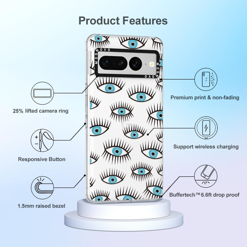 Evil Eye Phone Case - Google Pixel 7 Pro Case - MOSNOVO