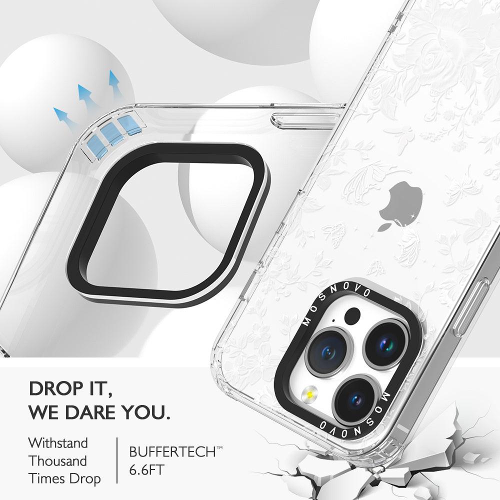 Fairy White Garden Phone Case - iPhone 14 Pro Case - MOSNOVO