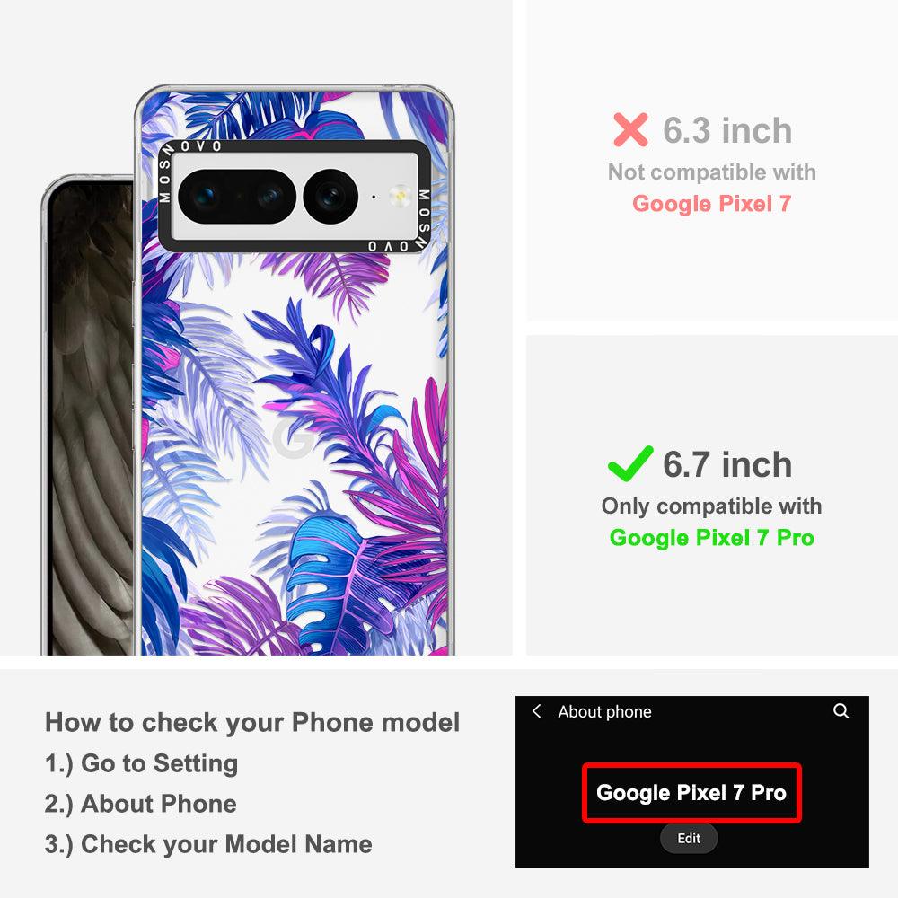 Fancy Palm Leaf Phone Case - Google Pixel 7 Pro Case - MOSNOVO