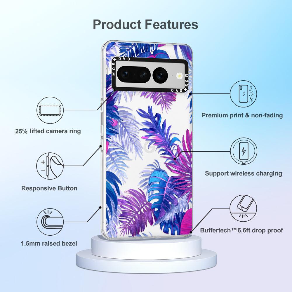 Fancy Palm Leaf Phone Case - Google Pixel 7 Pro Case - MOSNOVO