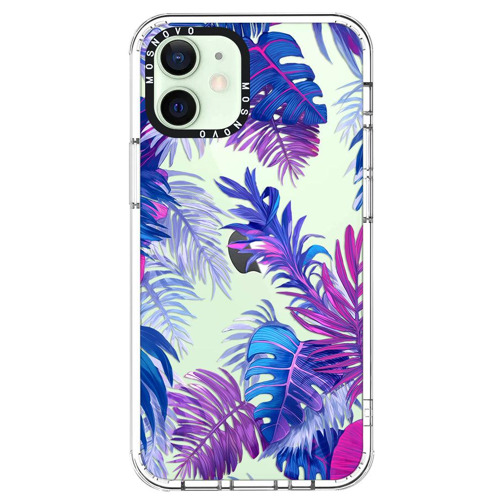 Fancy Palm Leaf Phone Case - iPhone 12 Mini Case - MOSNOVO