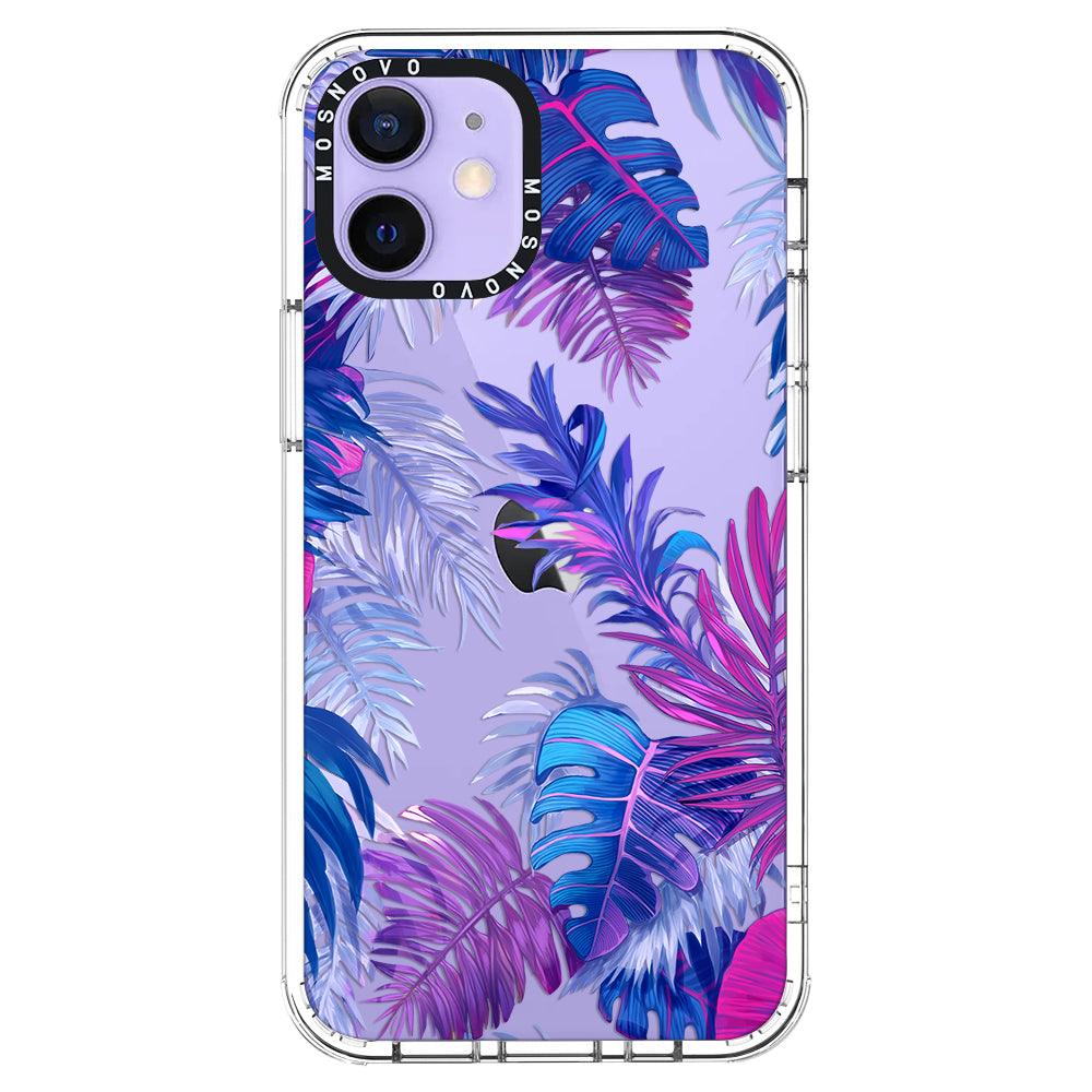 Fancy Palm Leaf Phone Case - iPhone 12 Mini Case - MOSNOVO