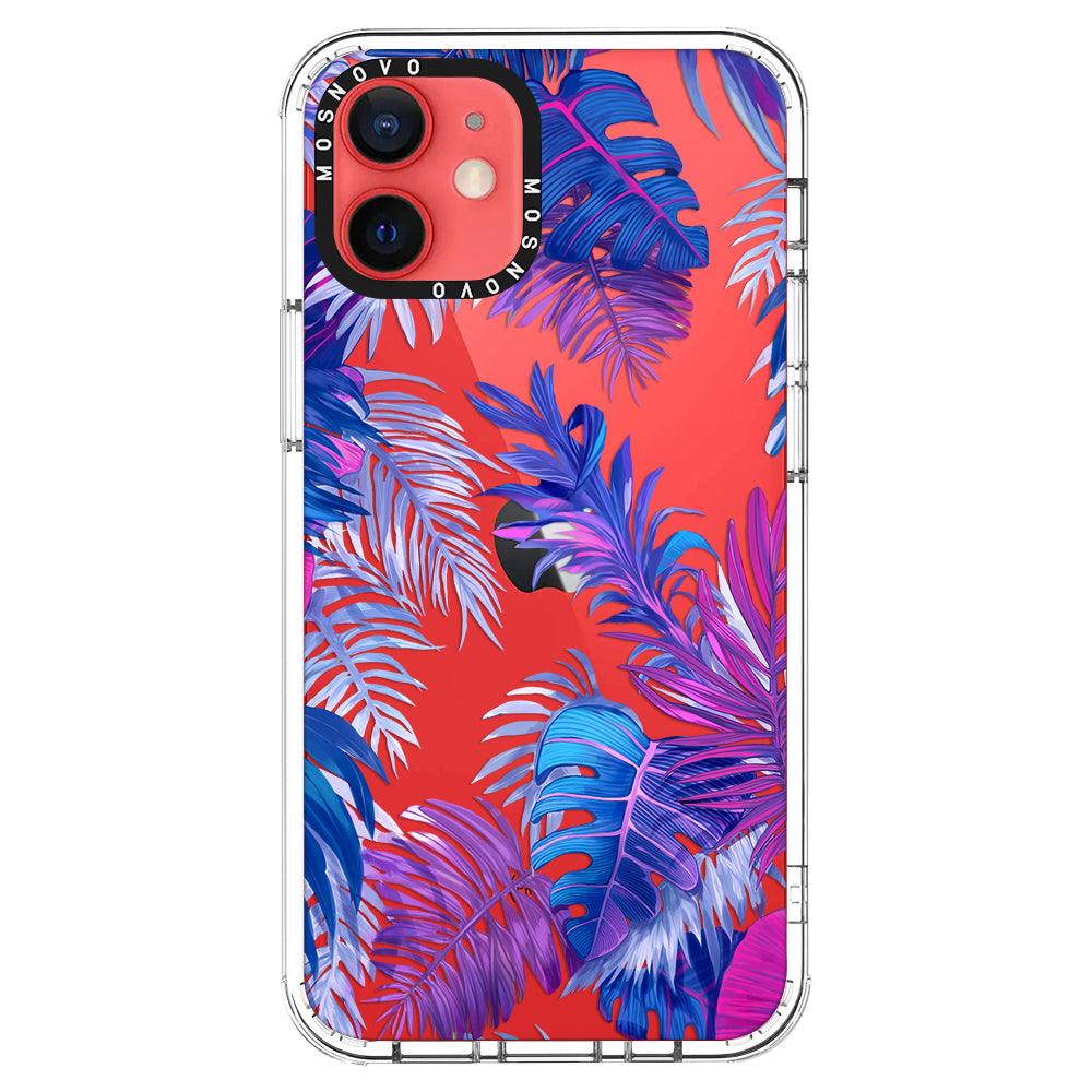 Fancy Palm Leaf Phone Case - iPhone 12 Mini Case - MOSNOVO