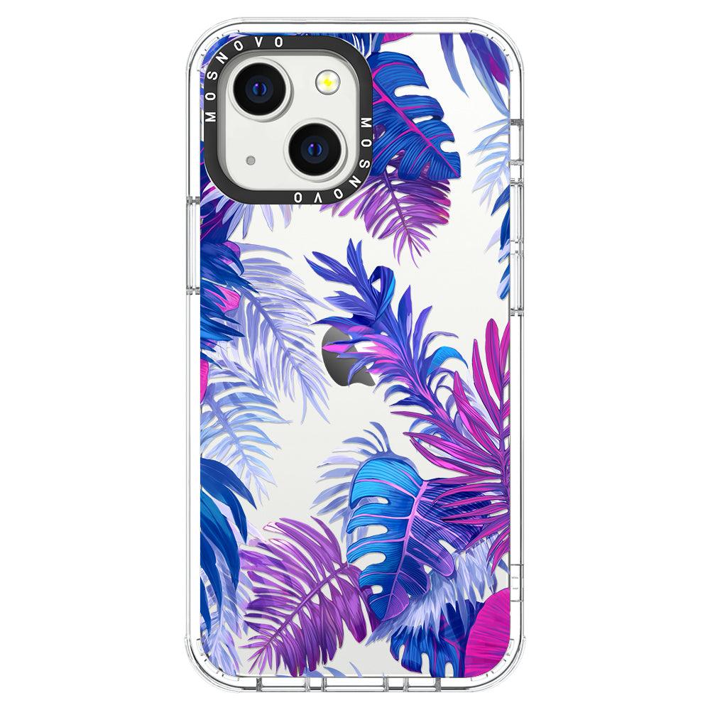 Fancy Palm Leaves Phone Case - iPhone 13 Mini Case - MOSNOVO