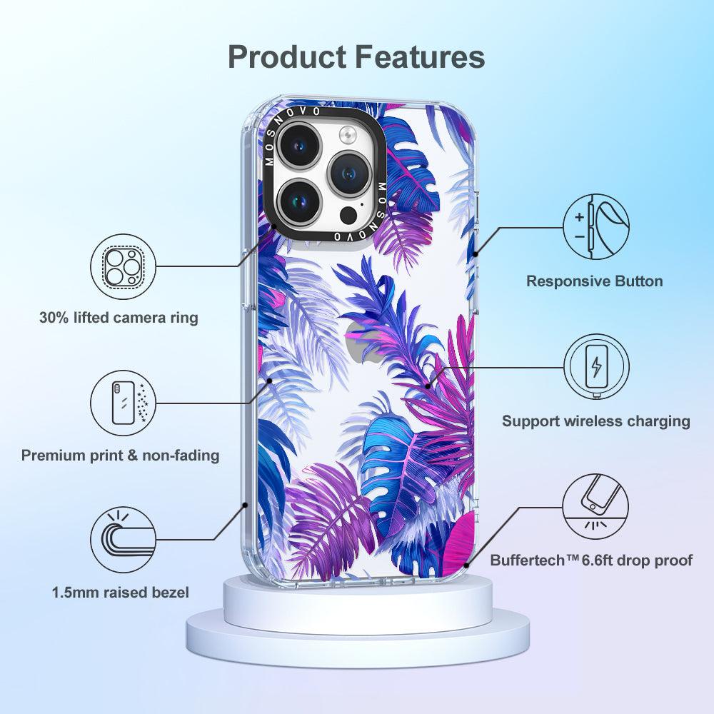 Fancy Palm Leaves Phone Case - iPhone 14 Pro Max Case - MOSNOVO