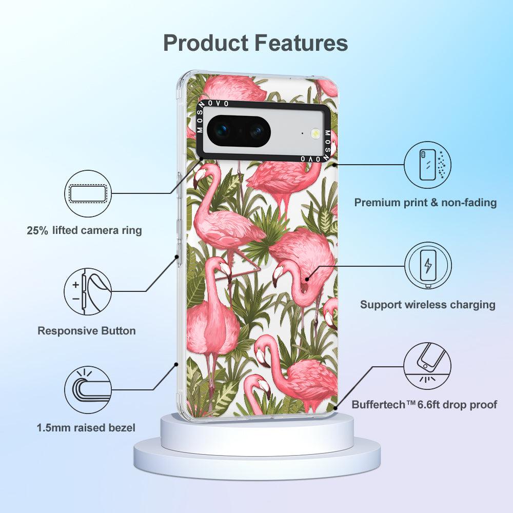 Flamingo Art Phone Case - Google Pixel 7 Case - MOSNOVO