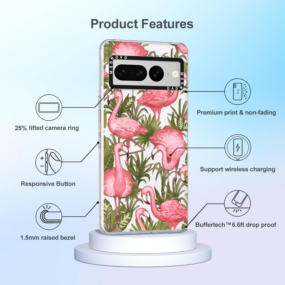 Flamingo Art Phone Case - Google Pixel 7 Pro Case - MOSNOVO