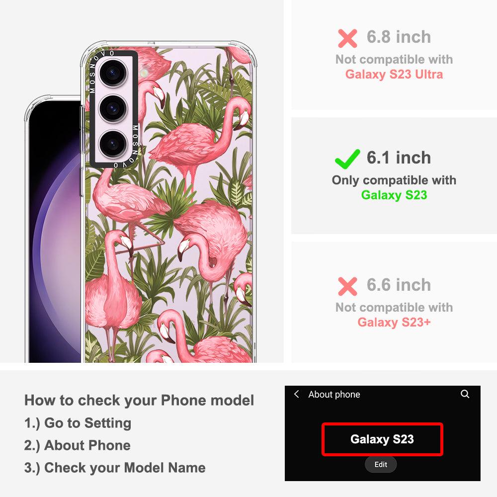 Flamingo Art Phone Case - Samsung Galaxy S23 Case - MOSNOVO