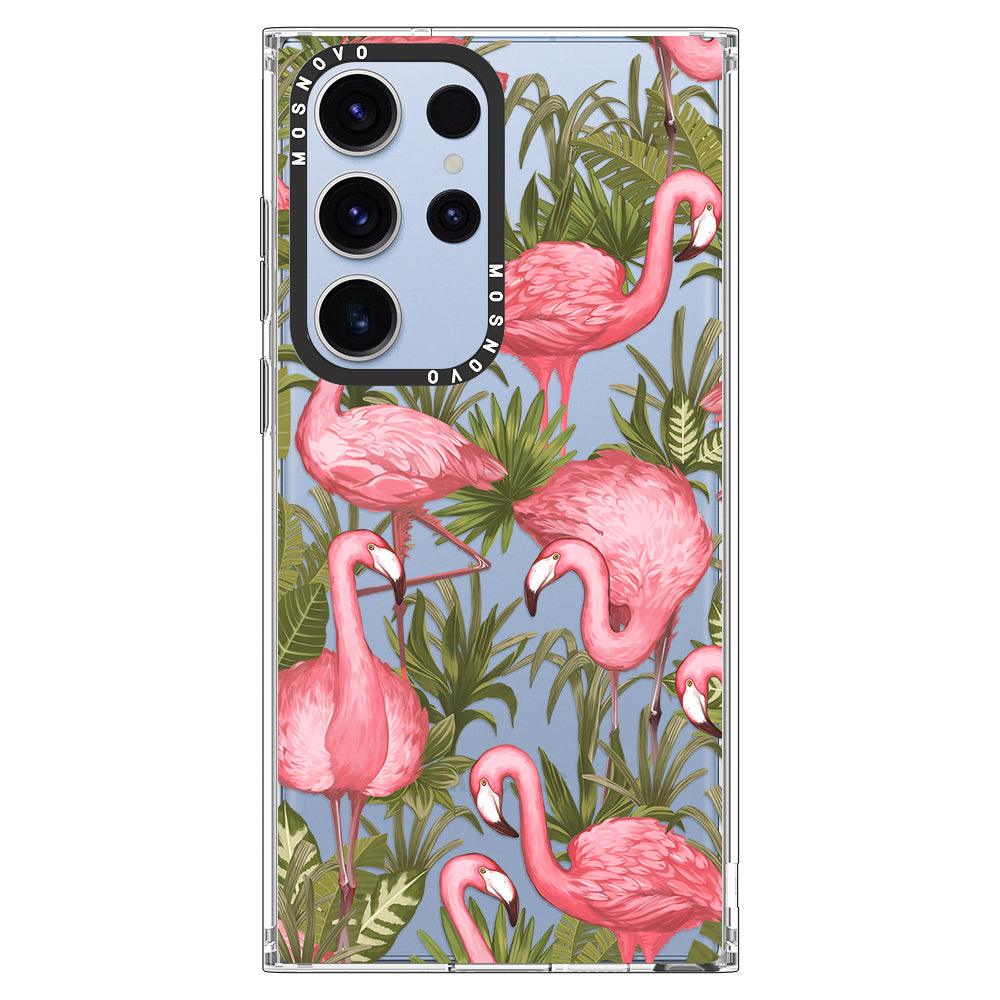 Flamingo Art Phone Case - Samsung Galaxy S23 Ultra Case - MOSNOVO