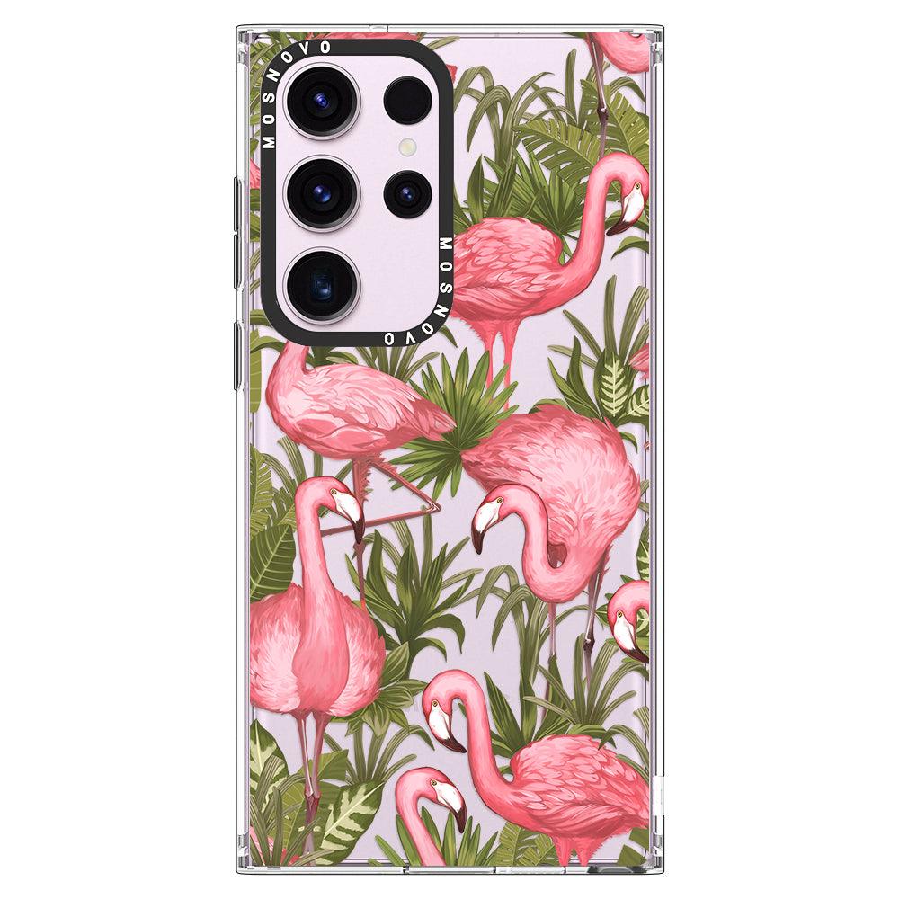 Flamingo Art Phone Case - Samsung Galaxy S23 Ultra Case - MOSNOVO