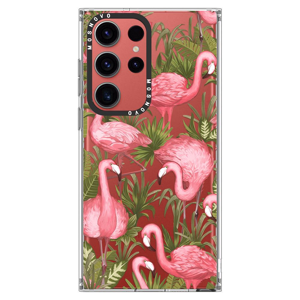 Flamingo Art Phone Case - Samsung Galaxy S23 Ultra Case - MOSNOVO