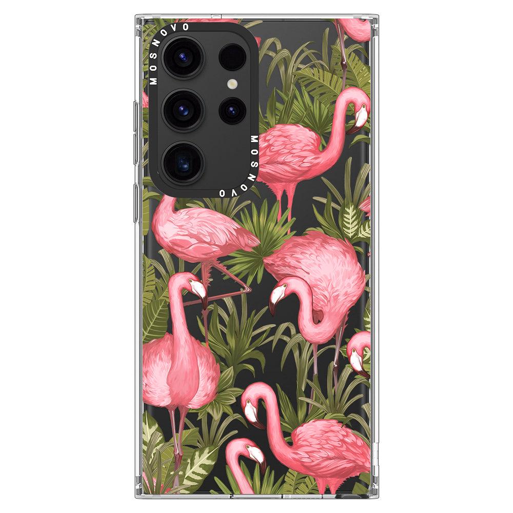 Flamingo Art Phone Case - Samsung Galaxy S23 Ultra Case - MOSNOVO