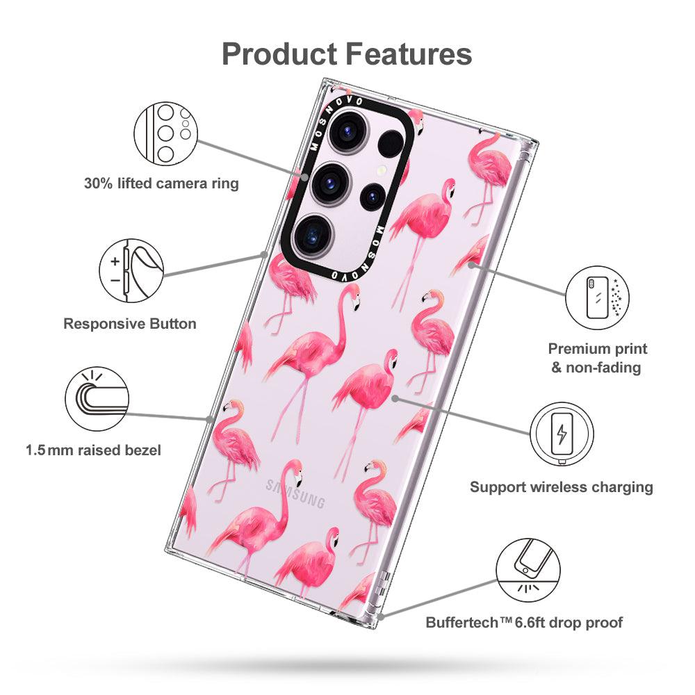 Flamingo Phone Case - Samsung Galaxy S23 Ultra Case - MOSNOVO