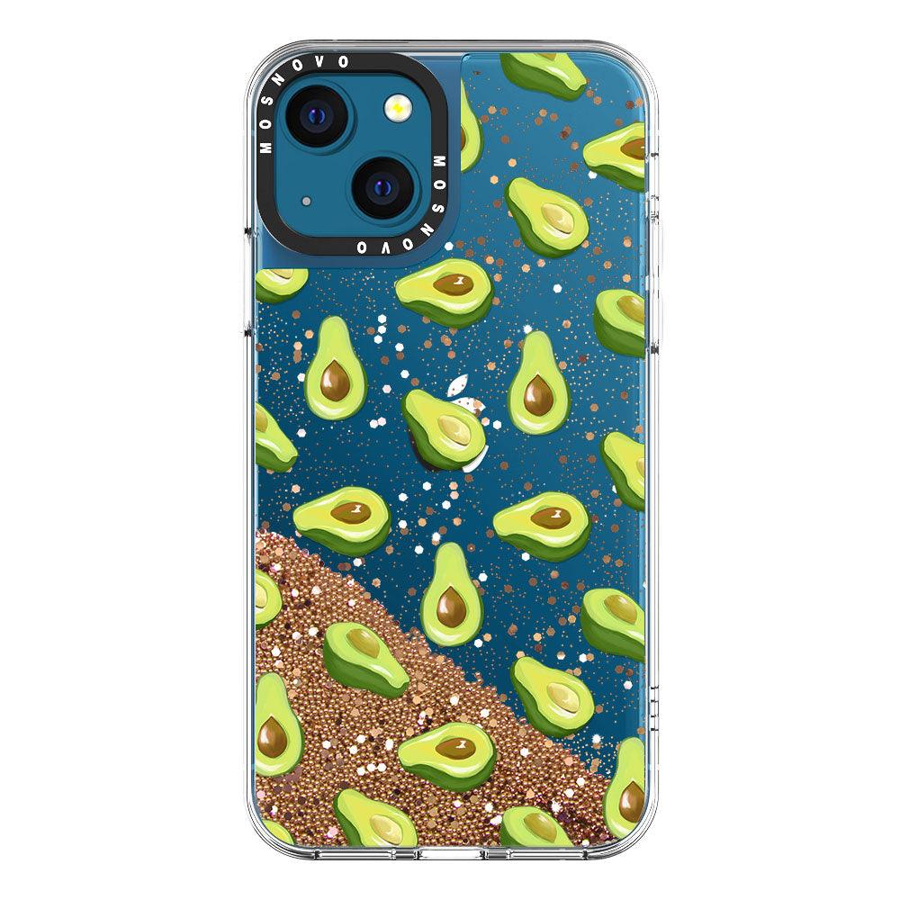 Fleshy Avocado Glitter Phone Case iPhone 13 Case