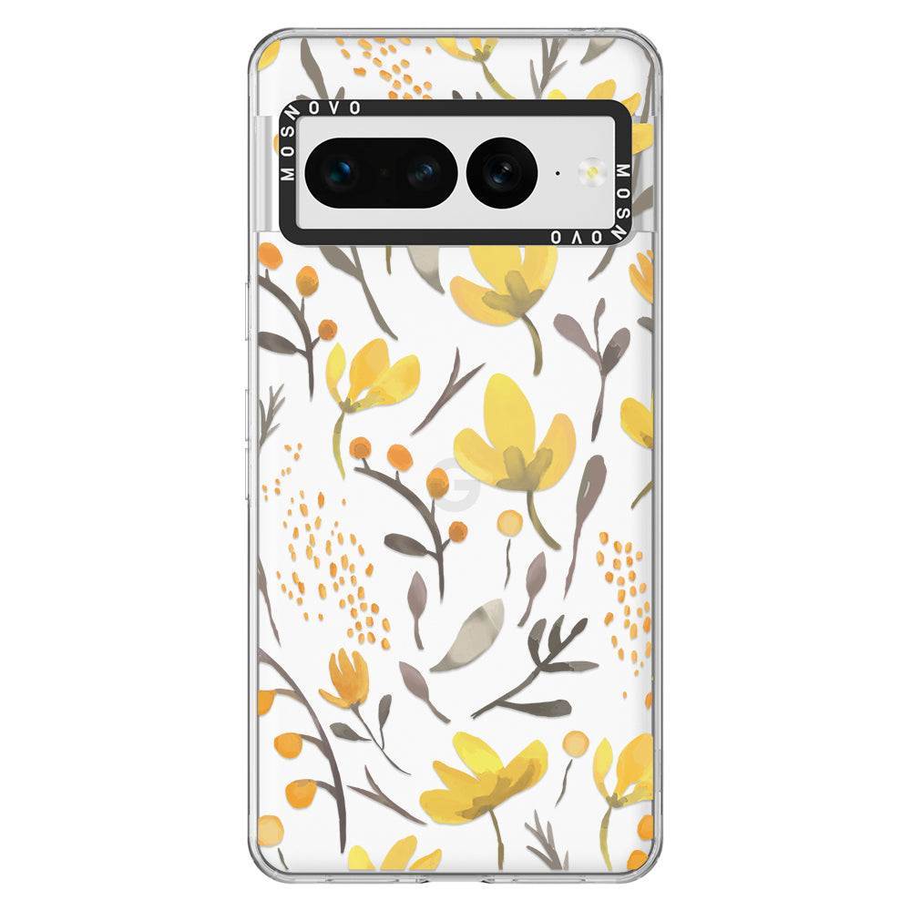 Floral Flower Phone Case - Google Pixel 7 Pro Case - MOSNOVO