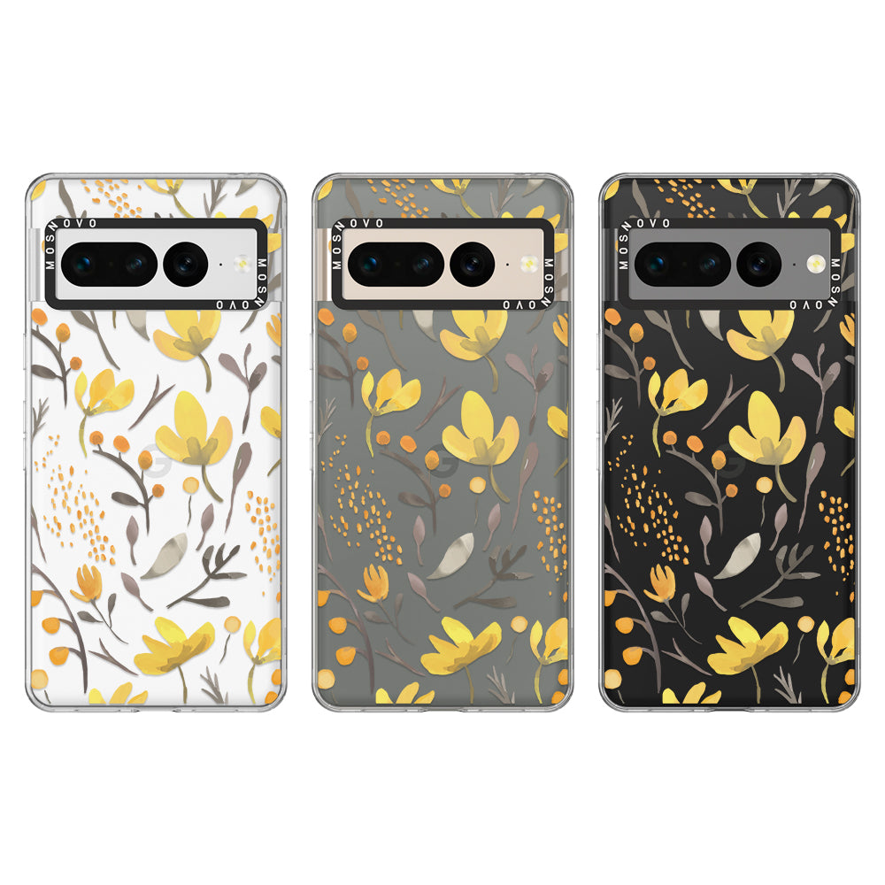 Floral Flower Phone Case - Google Pixel 7 Pro Case - MOSNOVO