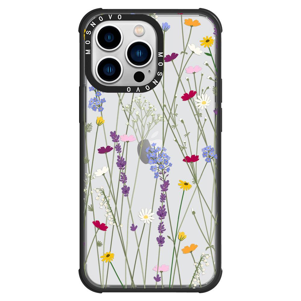 Floral Garden Lavender Daisy Flower Phone Case - iPhone 13 Pro Case - MOSNOVO