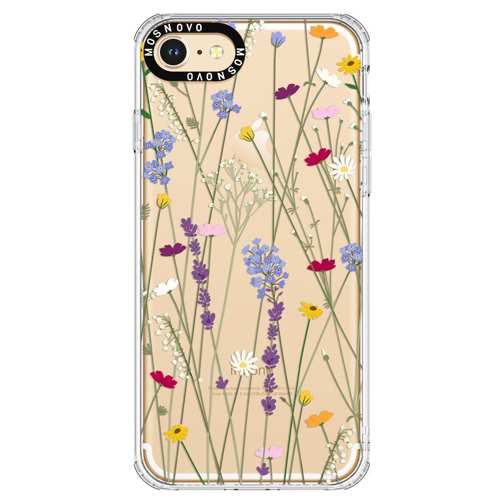 Floral Garden Lavender Daisy Flower Phone Case - iPhone 7 Case - MOSNOVO