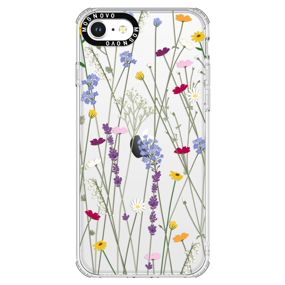 Floral Garden Lavender Daisy Flower Phone Case - iPhone 7 Case - MOSNOVO