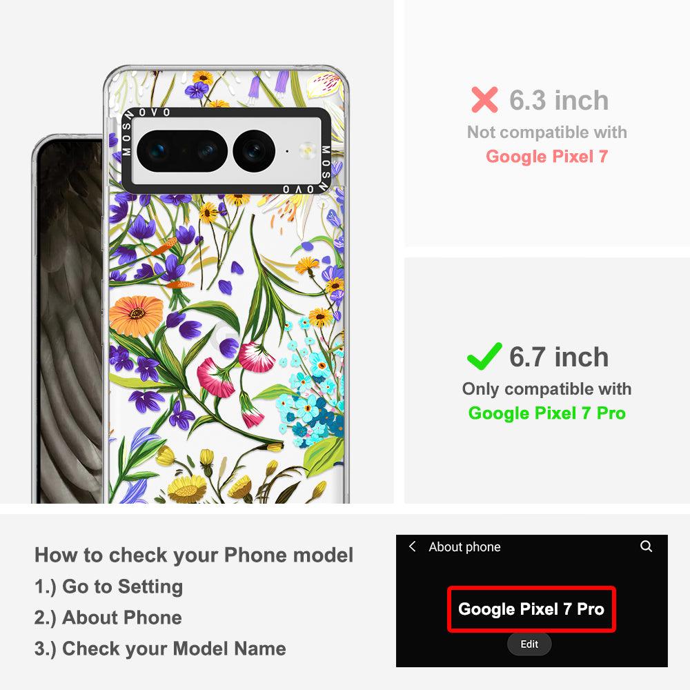 Floral Garden Phone Case - Google Pixel 7 Pro Case - MOSNOVO