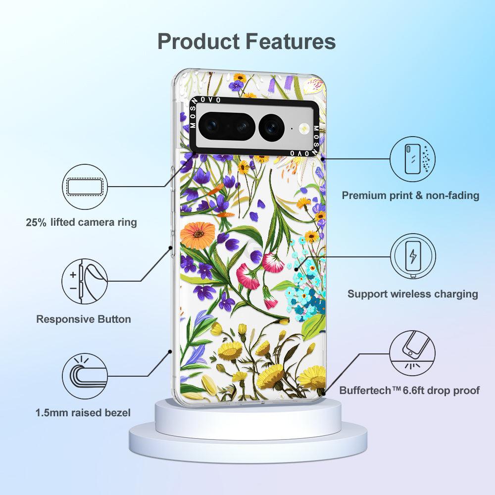 Floral Garden Phone Case - Google Pixel 7 Pro Case - MOSNOVO