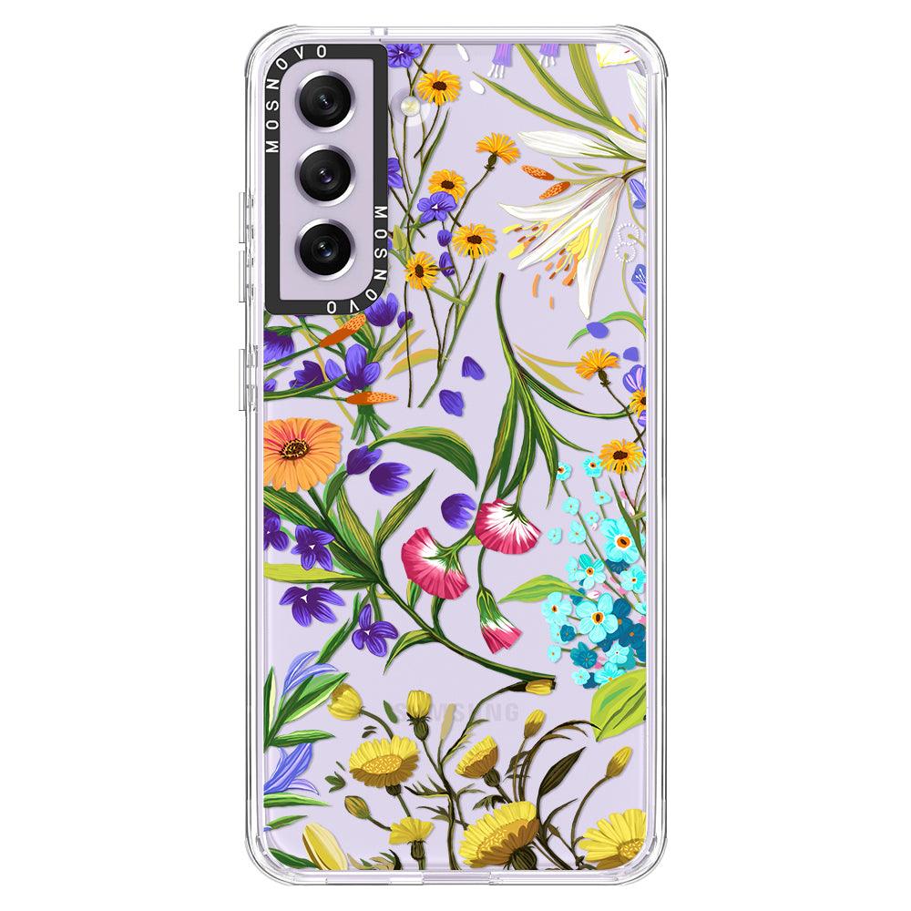 Floral Garden Phone Case - Samsung Galaxy S21 FE Case - MOSNOVO