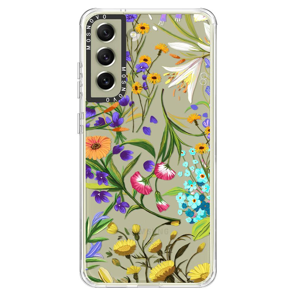 Floral Garden Phone Case - Samsung Galaxy S21 FE Case - MOSNOVO