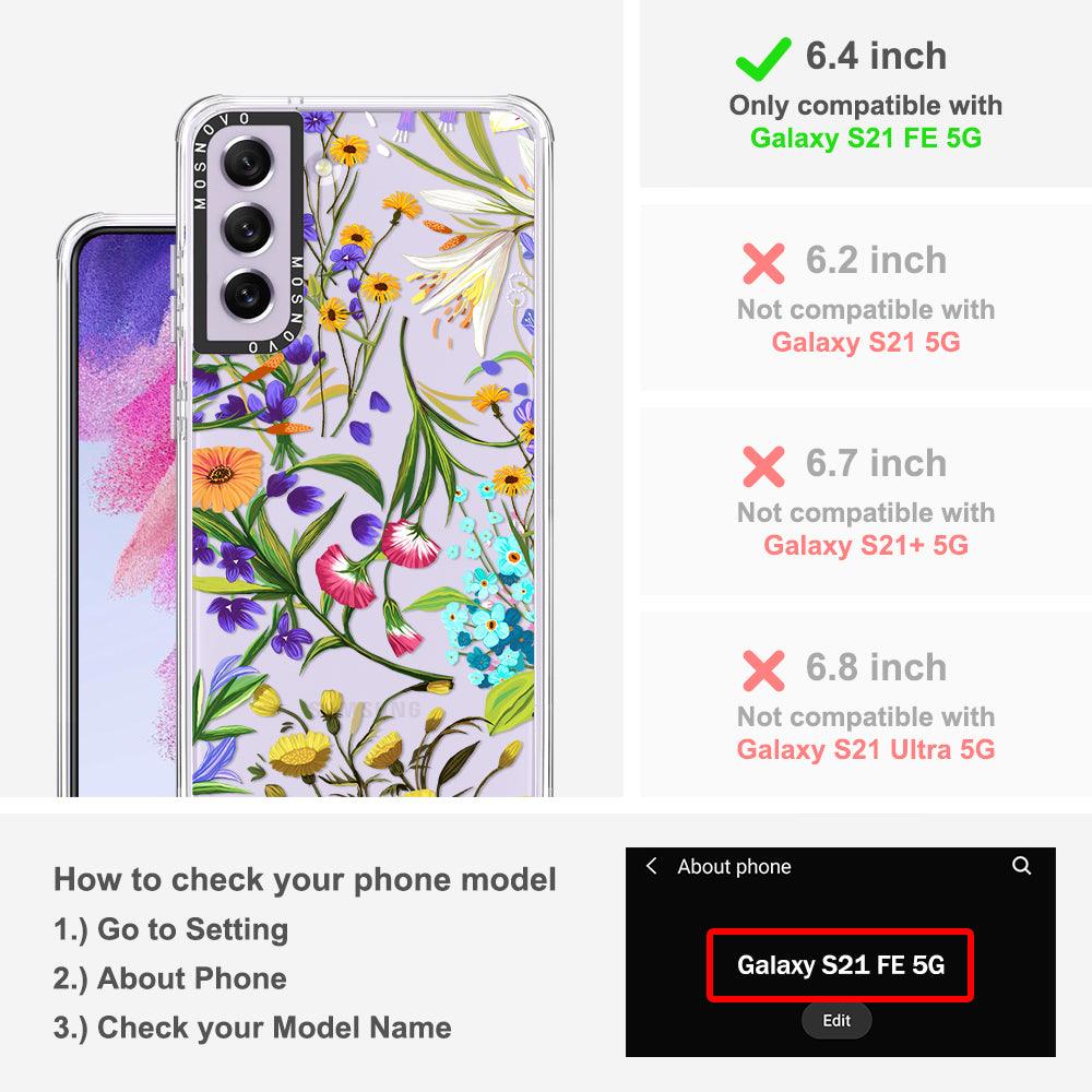 Floral Garden Phone Case - Samsung Galaxy S21 FE Case - MOSNOVO