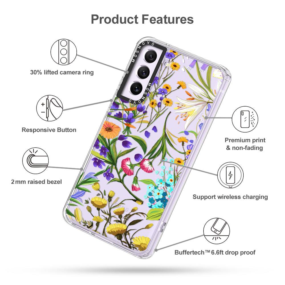 Floral Garden Phone Case - Samsung Galaxy S21 FE Case - MOSNOVO