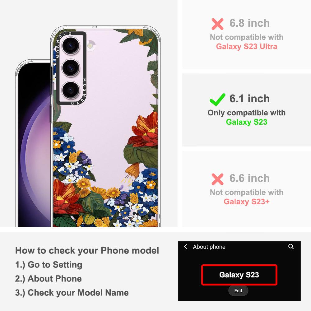 Floral Garden Phone Case - Samsung Galaxy S23 Case - MOSNOVO