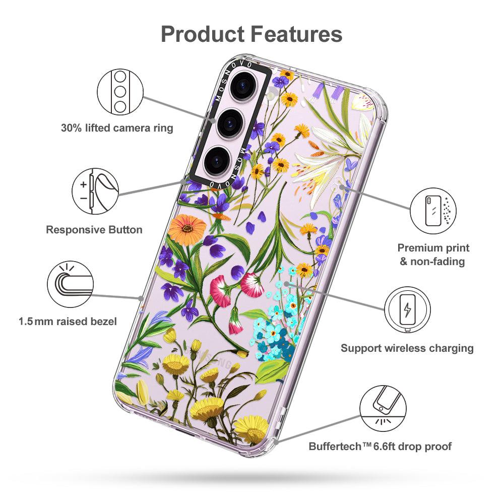 Floral Garden Phone Case - Samsung Galaxy S23 Plus Case - MOSNOVO