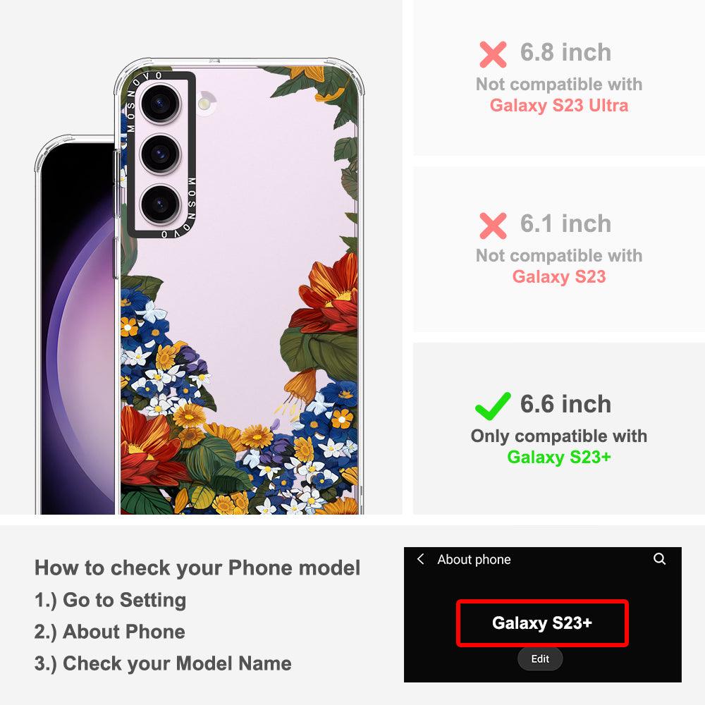 Floral Garden Phone Case - Samsung Galaxy S23 Plus Case - MOSNOVO