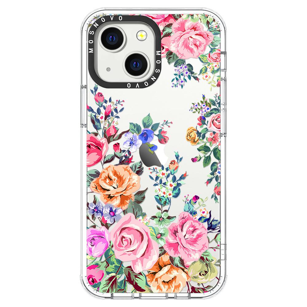 Flower Garden Phone Case - iPhone 13 Mini Case - MOSNOVO