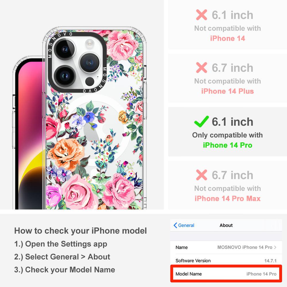 Flower Garden Phone Case - iPhone 14 Pro Case - MOSNOVO