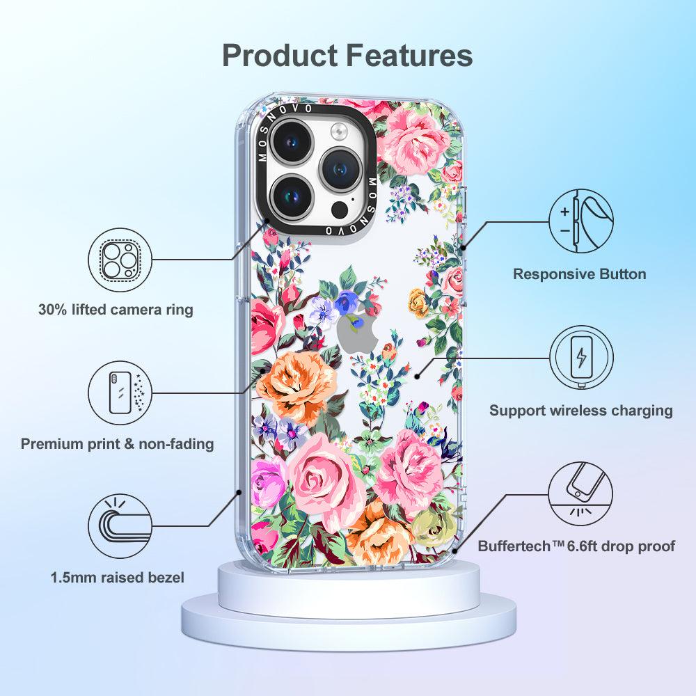 Flower Garden Phone Case - iPhone 14 Pro Max Case - MOSNOVO