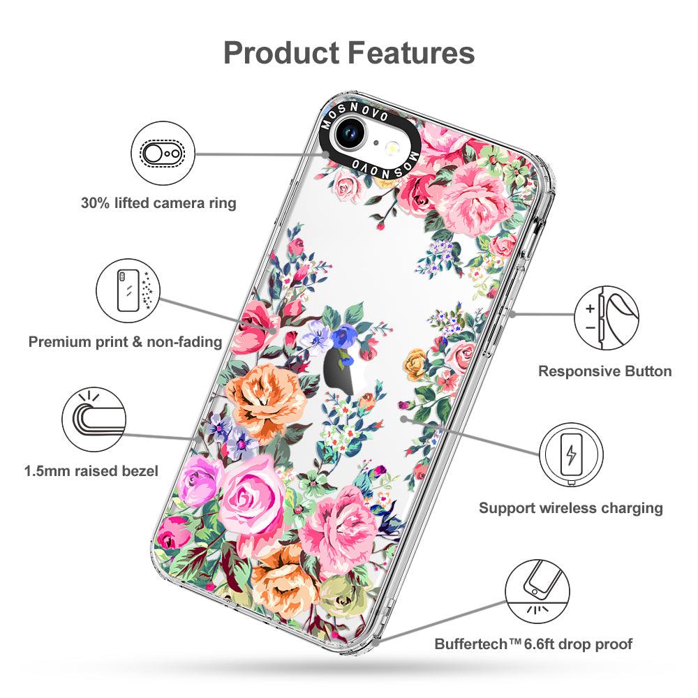 Flower Garden Phone Case - iPhone SE 2020 Case - MOSNOVO