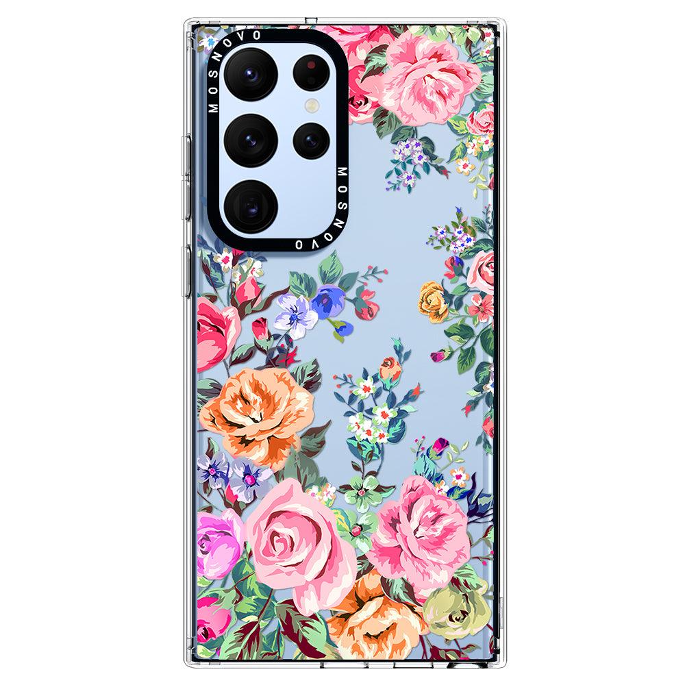 Rose Garden Phone Case - Samsung Galaxy S22 Ultra Case - MOSNOVO