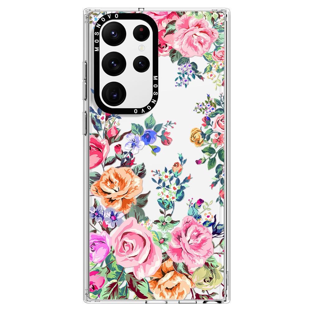 Rose Garden Phone Case - Samsung Galaxy S22 Ultra Case - MOSNOVO