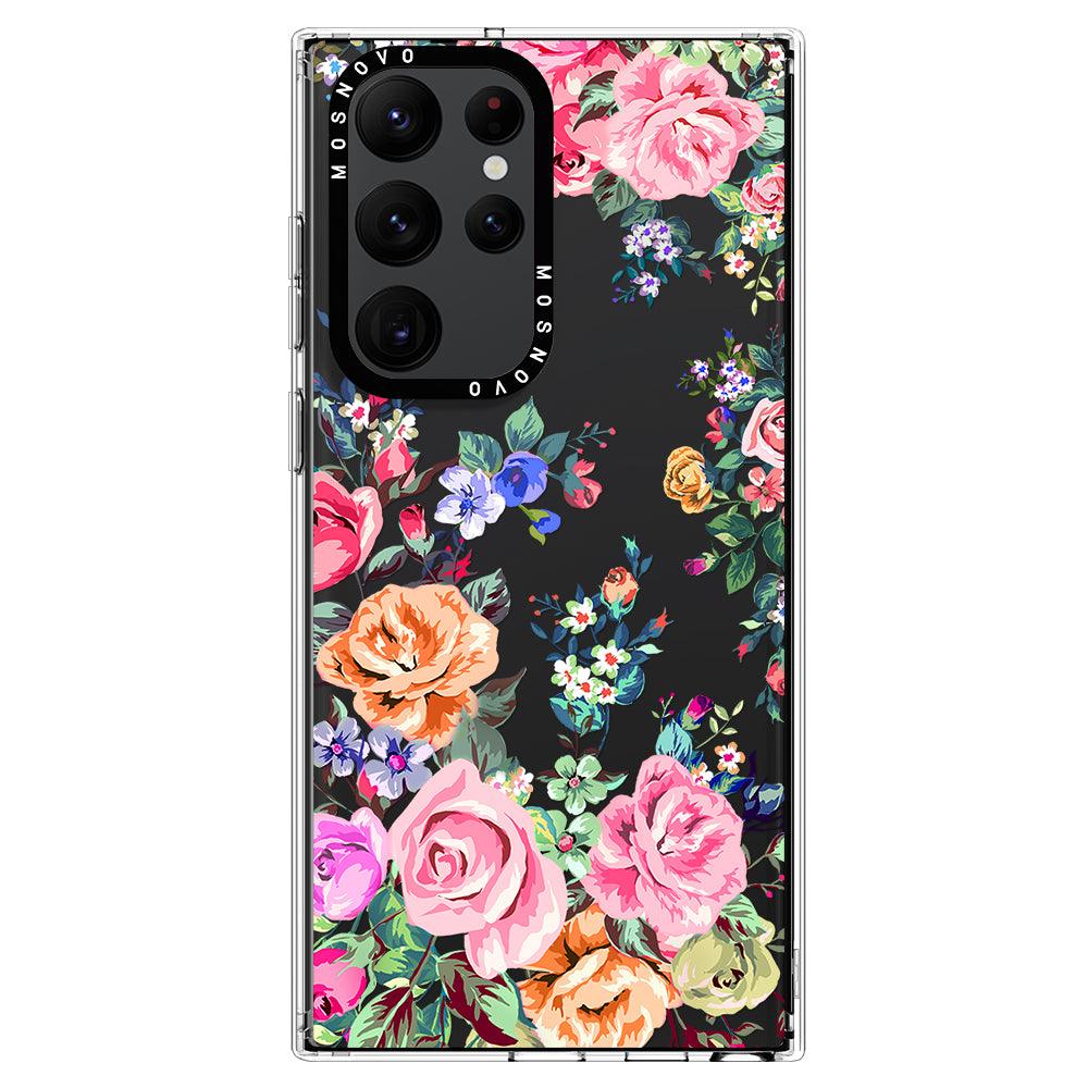 Rose Garden Phone Case - Samsung Galaxy S22 Ultra Case - MOSNOVO