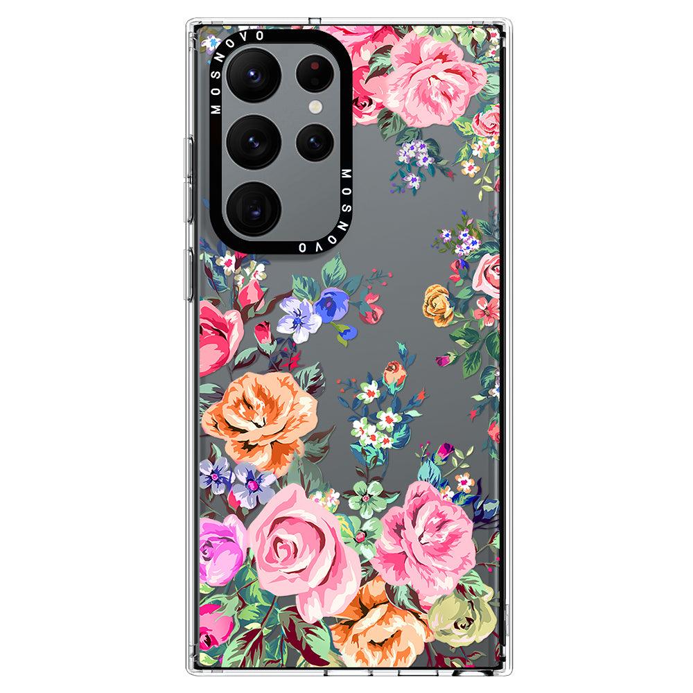 Rose Garden Phone Case - Samsung Galaxy S22 Ultra Case - MOSNOVO