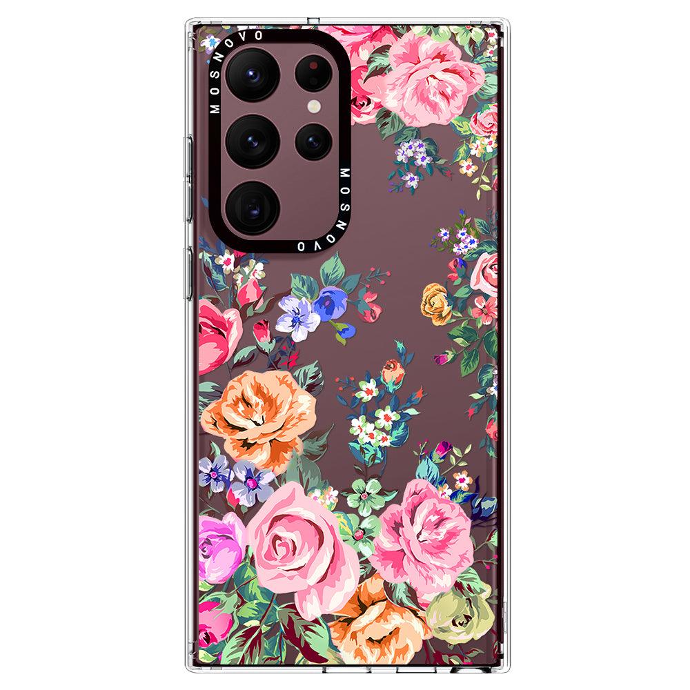 Rose Garden Phone Case - Samsung Galaxy S22 Ultra Case - MOSNOVO