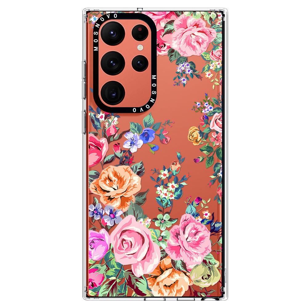 Rose Garden Phone Case - Samsung Galaxy S22 Ultra Case - MOSNOVO